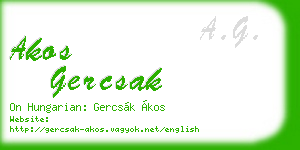 akos gercsak business card
